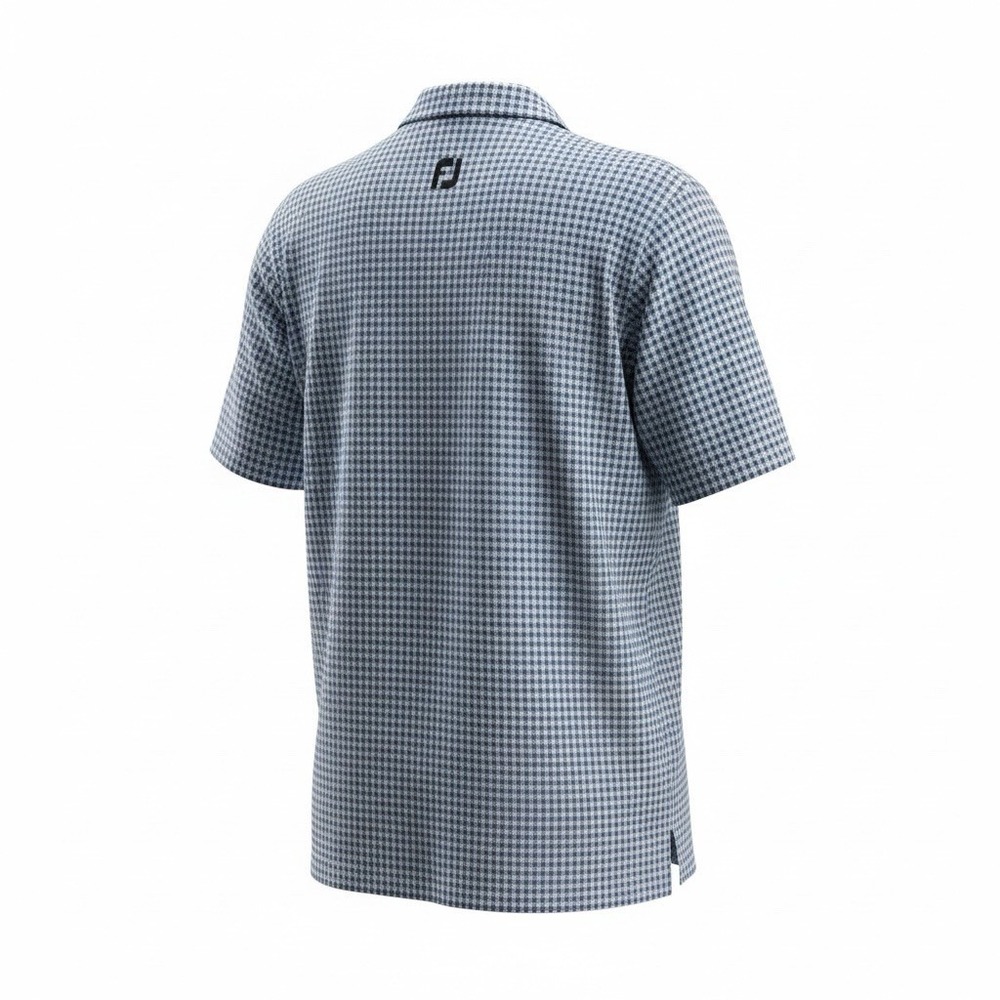 FootJoy Men's Short Sleeve Performance Polo Golf‎ Shirt Houndstooth Pattern XL - Picture 5 of 6